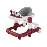 Foldable 3-in-1 Plastic Baby Walker with Silent Wheels for 6-12 Months